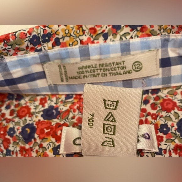 Orvis Women's Size 12 Floral Button Up Long Sleeve Shirt Wrinkle Resistant - Picture 7 of 8